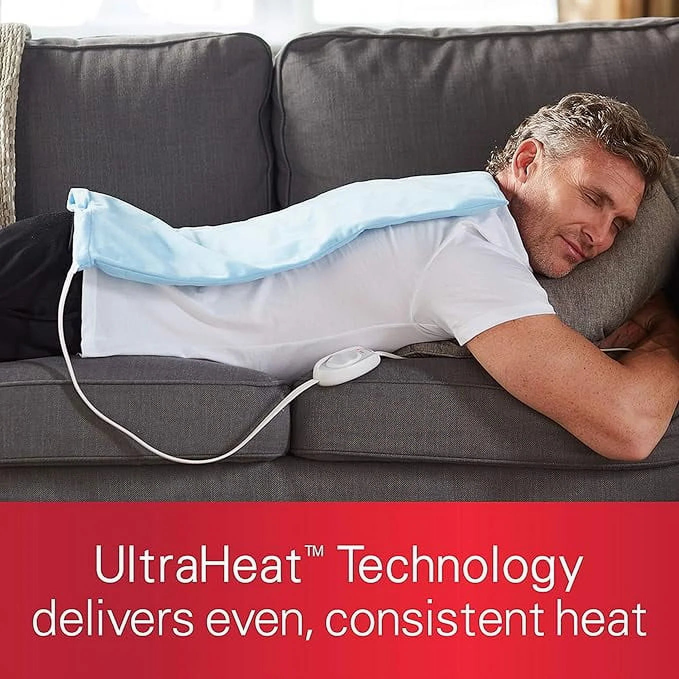 Heating Pad King Size 12 X 24-Inch, Color Blue